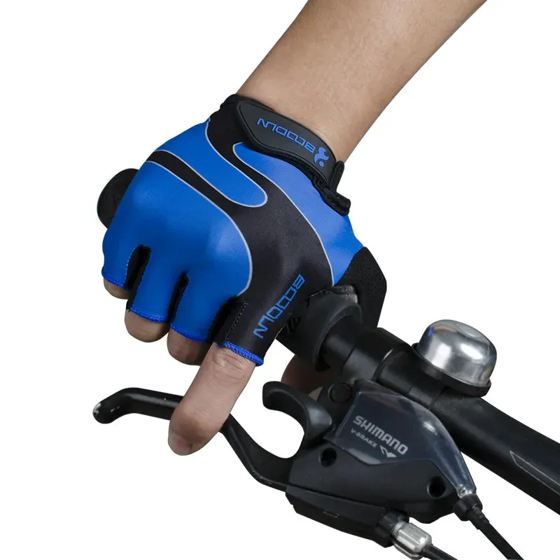 0002Breathable Anti-Slip Women Men Half Finger Summer Cycling Fingerless Gloves