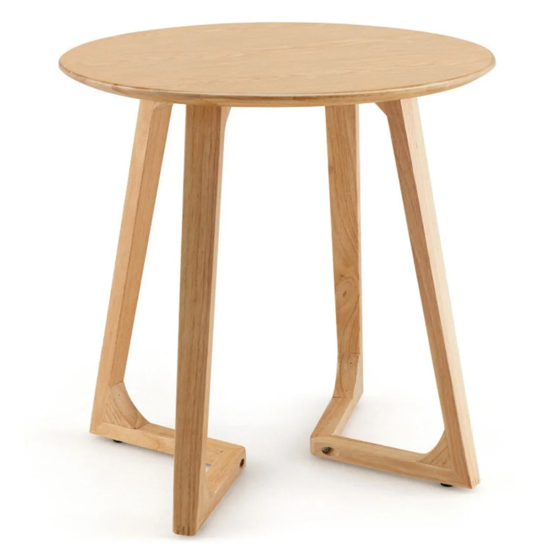 24 Inch Round End Table with Adjustable Foot Pads