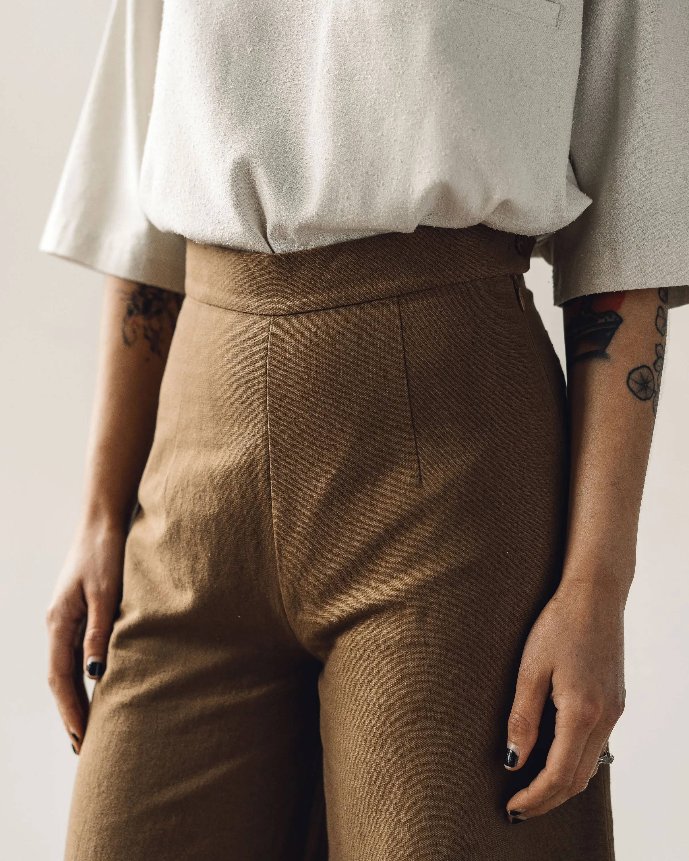 7115 Wide-Legged Trouser, Caramel