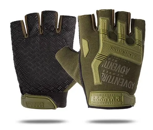 Airsoft Tactical Military Cycling Outdoor Combat Gloves Fingerless Size Free 4 Colours ATG012