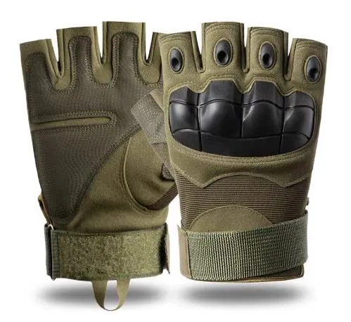 Airsoft Tactical Military Cycling Outdoor Combat Gloves Fingerless Size M-XL 3 Colours ATG002