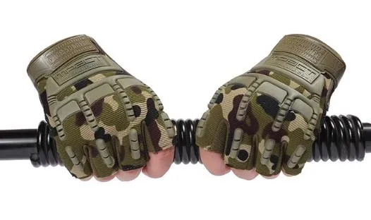 Airsoft Tactical Military Cycling Outdoor Combat Gloves Fingerless Size M-XL 4 Colours ATG014