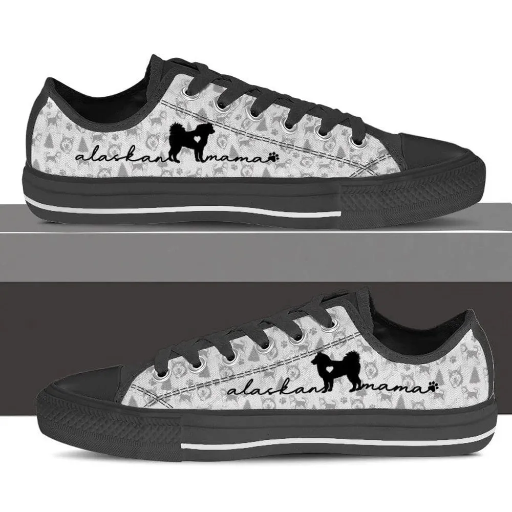 Alaskan Malamute Low Top Shoes, Dog Printed Shoes, Canvas Shoes For Men, Women