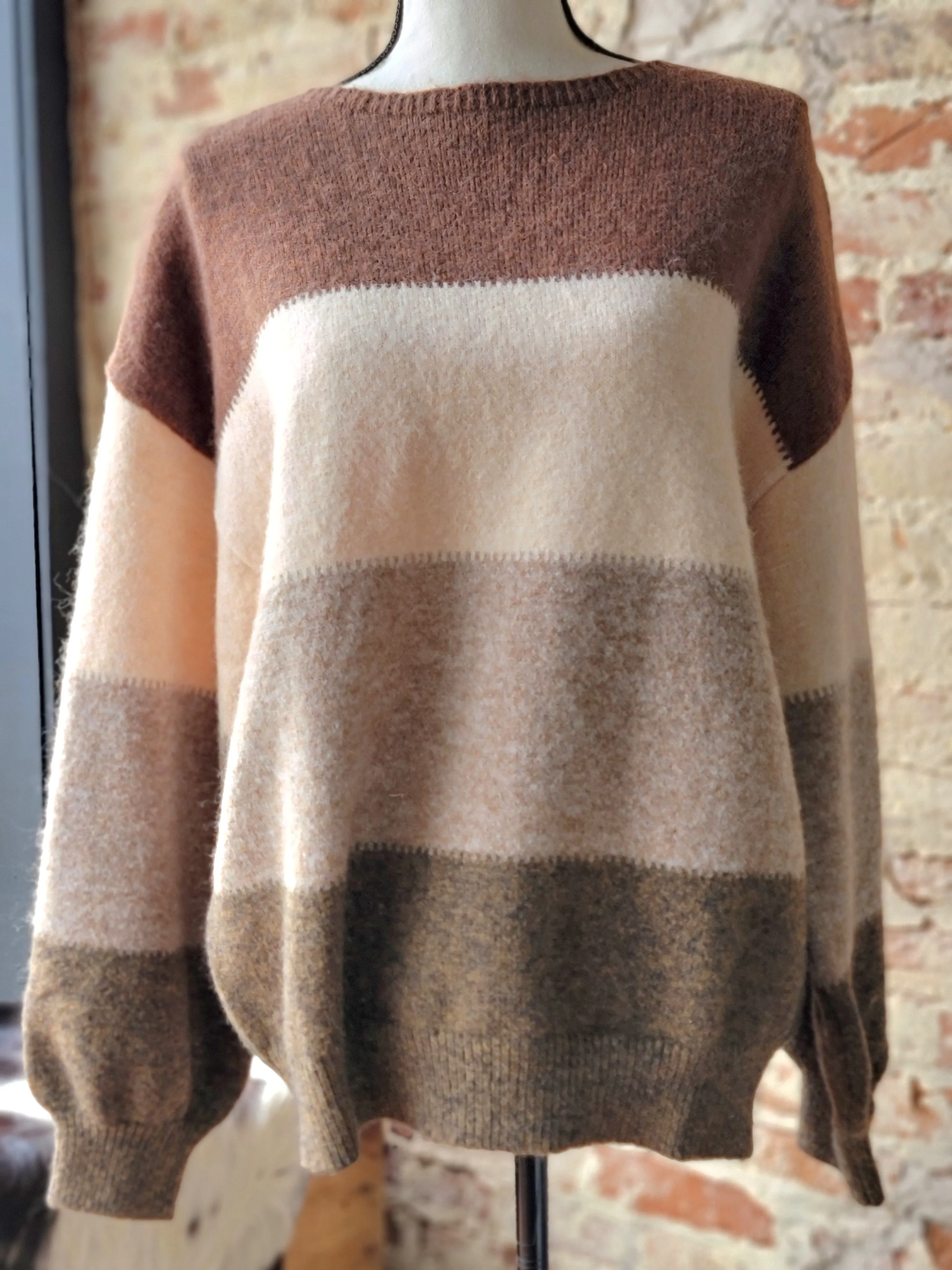 Alaura Color Block Knit Sweater