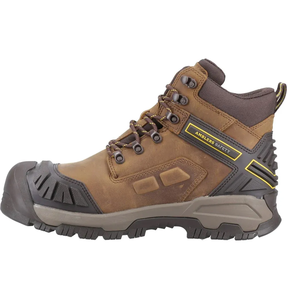 Amblers Mens Quarry Grain Leather Safety Boots