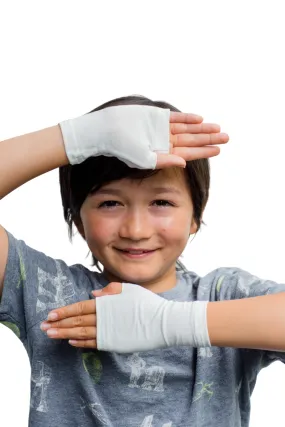 Anti-Itch Fingerless Gloves with TENCEL and Zinc - Kids