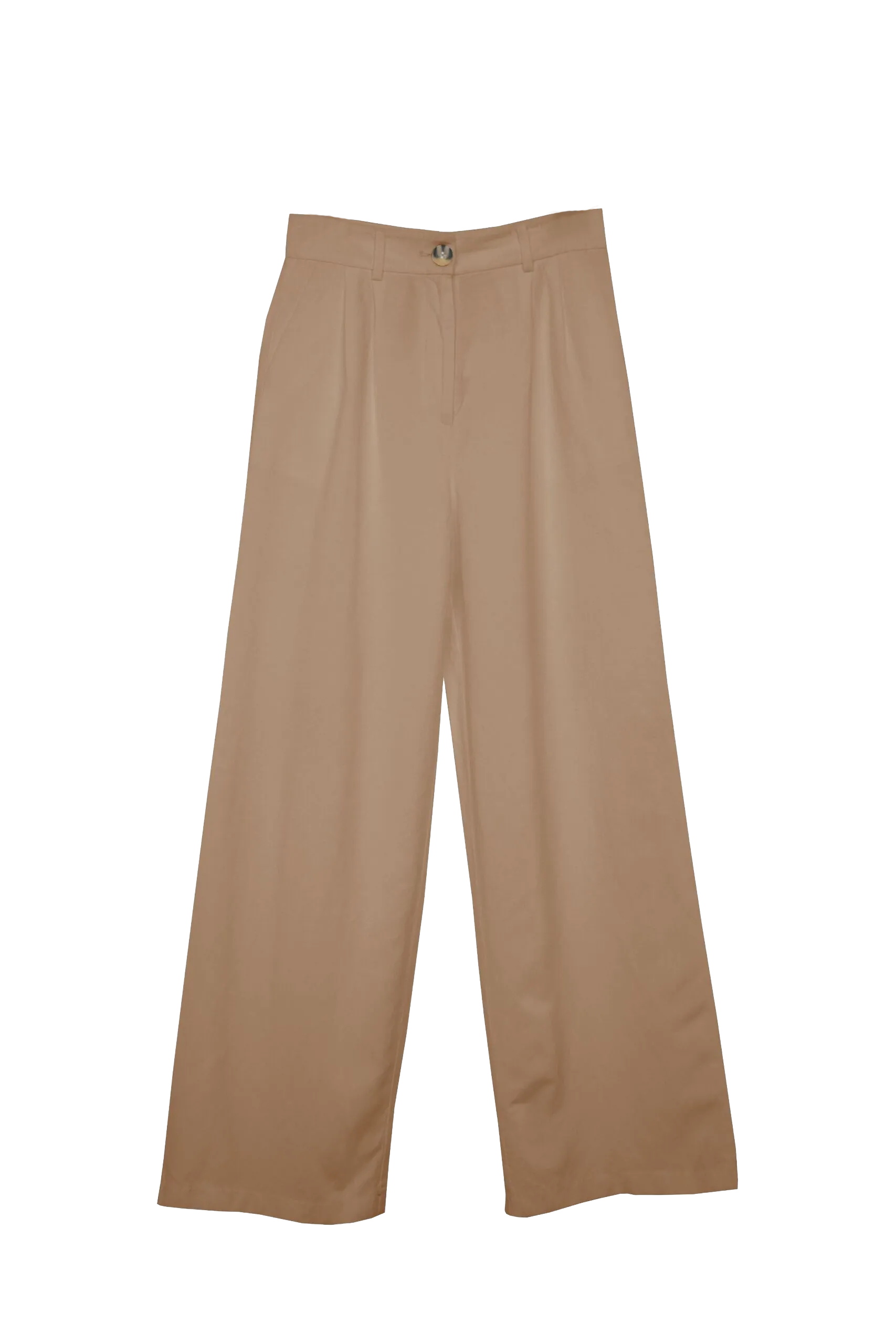 Antonia Wide Pleated Pants - White Pepper