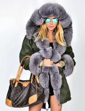 Aofur Ladies Winter Women Thicken Warm Coat Hood Parka Long Jacket Outwear Size S-XXXL