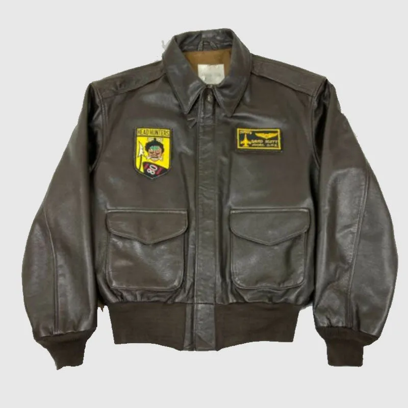 Best Air Force A2 Brown Leather Flight Jacket