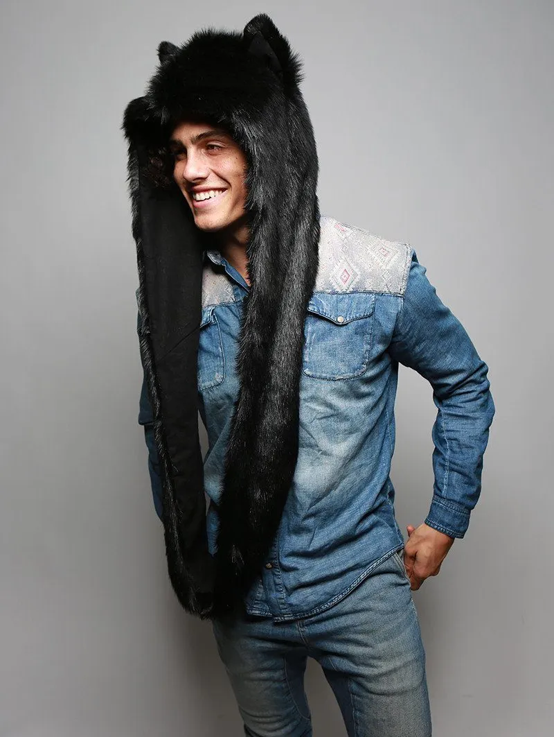 Black Wolf Infinity Scarf SpiritHood