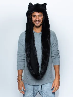 Black Wolf Infinity Scarf SpiritHood