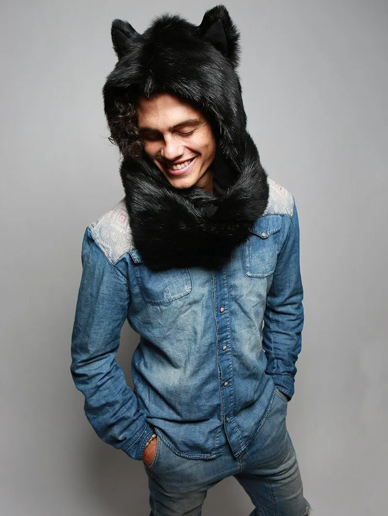 Black Wolf Infinity Scarf SpiritHood