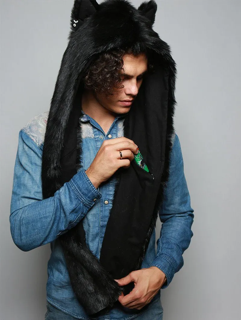 Black Wolf Infinity Scarf SpiritHood