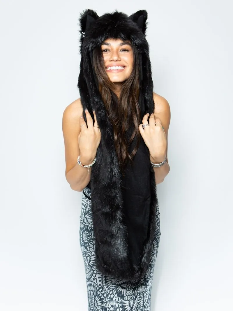 Black Wolf Infinity Scarf SpiritHood