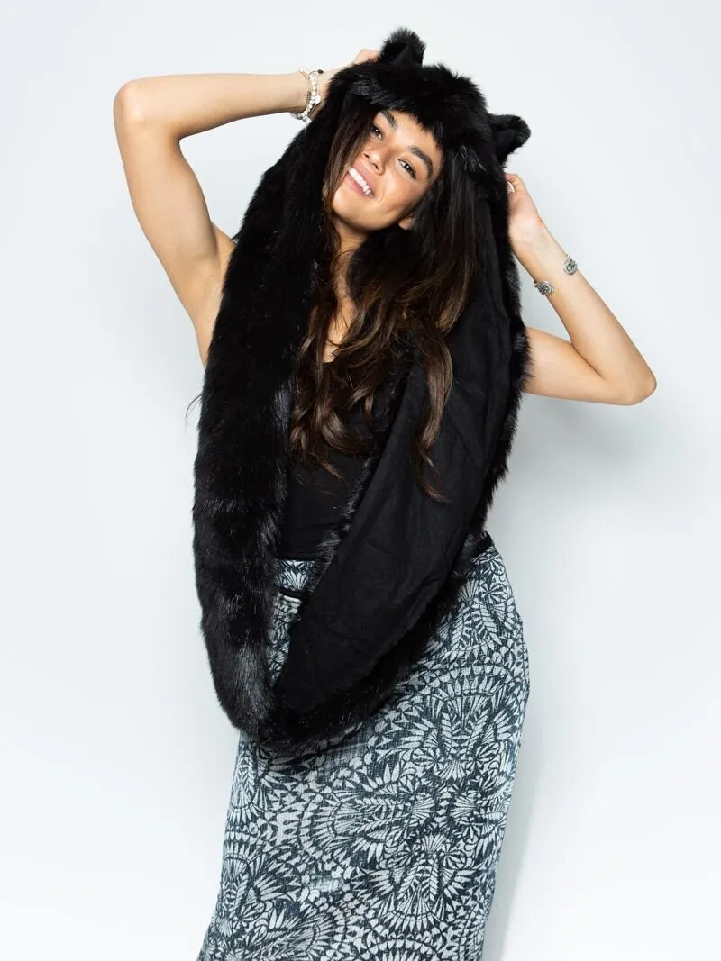 Black Wolf Infinity Scarf SpiritHood