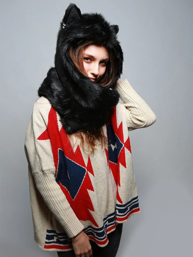 Black Wolf Infinity Scarf SpiritHood