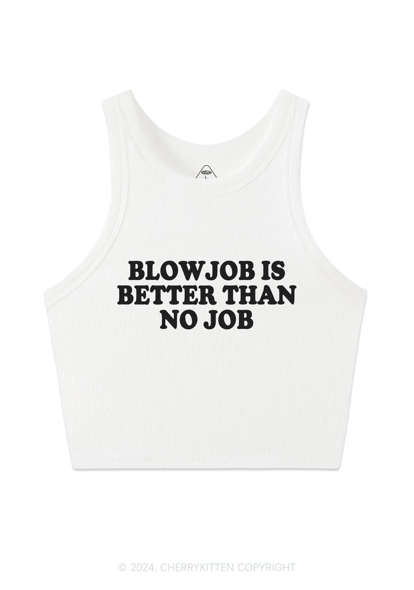 Blxwjob Is Better Y2K Crop Tank Top Cherrykitten