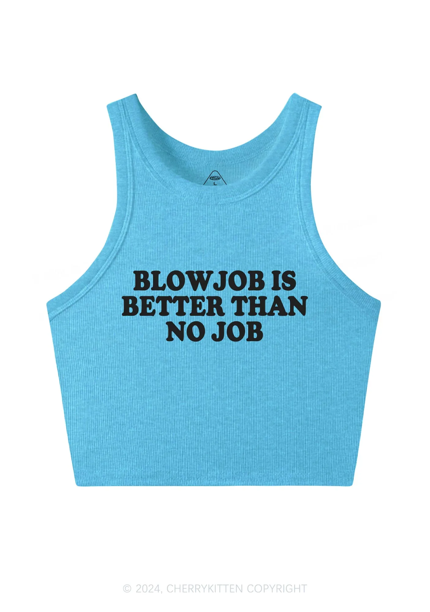 Blxwjob Is Better Y2K Crop Tank Top Cherrykitten