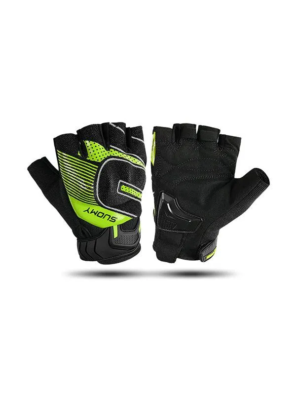 Breathable Motorcycle Riding Fingerless Gloves Touchscreen Anti-fall Unisex