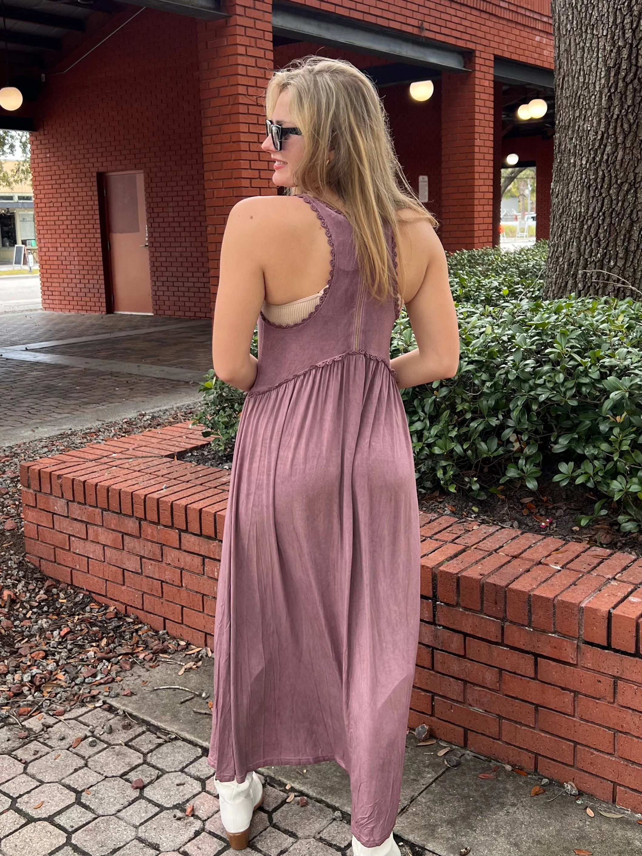 BRYN MAXI DRESS IN BURGUNDY