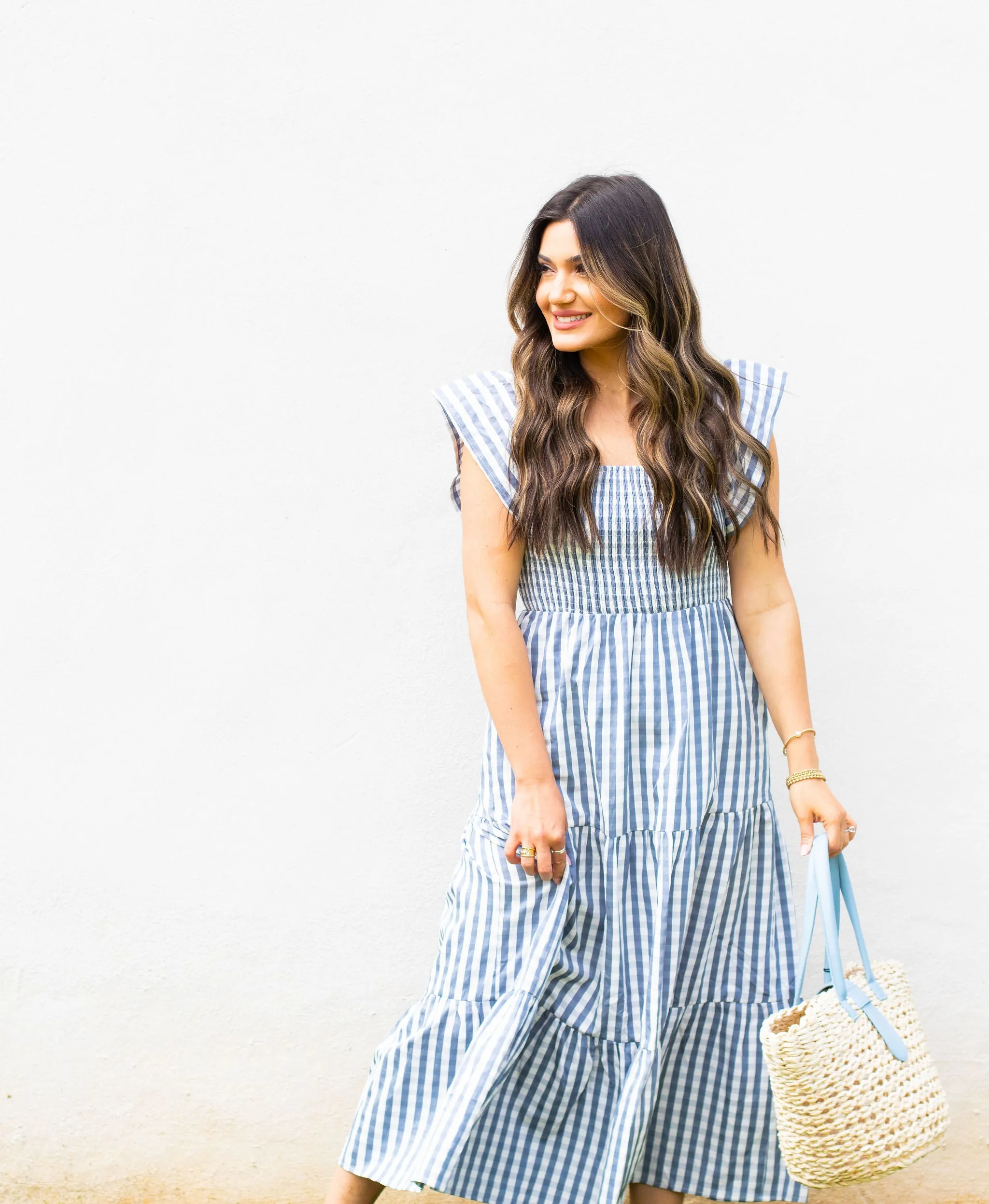 Brynn Dress | Blue Checker