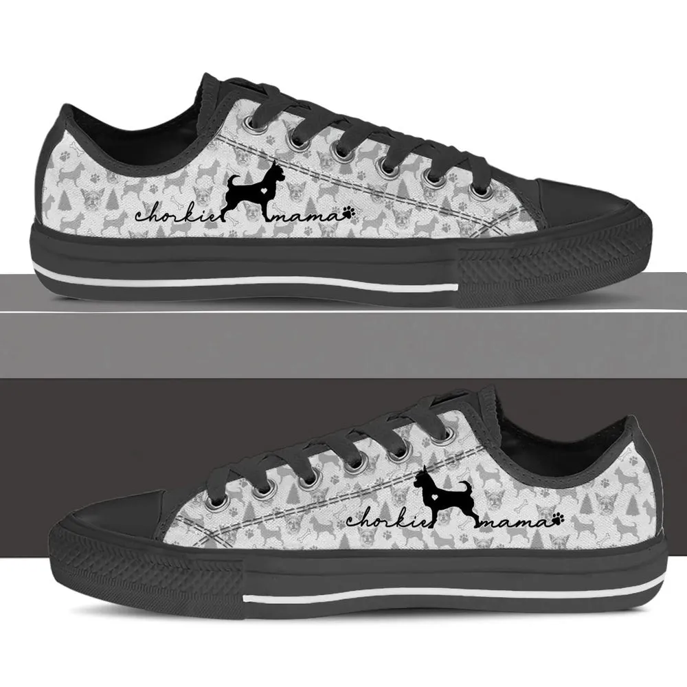 Chorkie Low Top Shoes, Dog Printed Shoes, Canvas Shoes For Men, Women