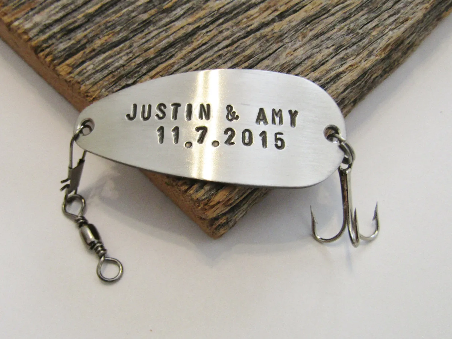 Christmas Gift Couples Gift Stocking Stuffer Small Giftable Engagement Gifts Wedding Gifts Bride and Groom Save the Date Card Fishing Lure