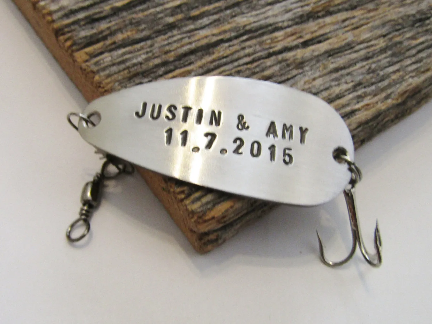 Christmas Gift Couples Gift Stocking Stuffer Small Giftable Engagement Gifts Wedding Gifts Bride and Groom Save the Date Card Fishing Lure