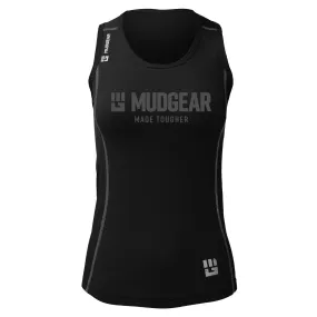 CLEARANCE ITEM - MudGear Made Tougher - Women's Performance Racerback Tank (Black)