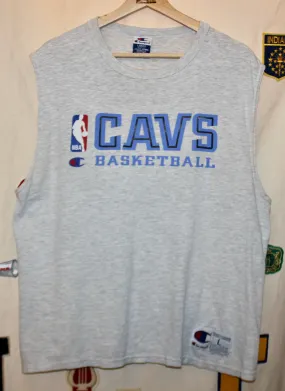 Cleveland Cavs NBA Basketball Champion Grey Cut Off Tank Top T-Shirt: Large