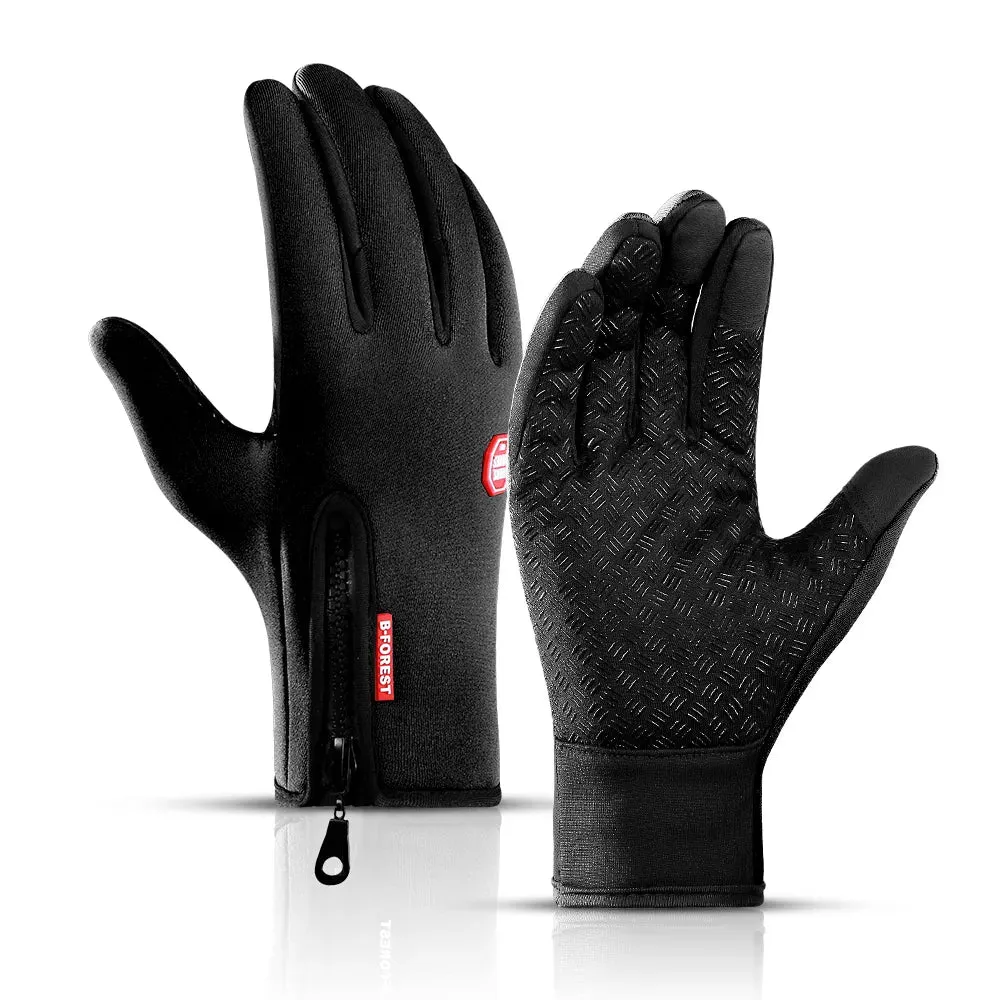 Cycling Gloves Fingerless Riding MTB Bike Bicycle Glove Thermal Warm Motorcycle Winter Autumn Women Men