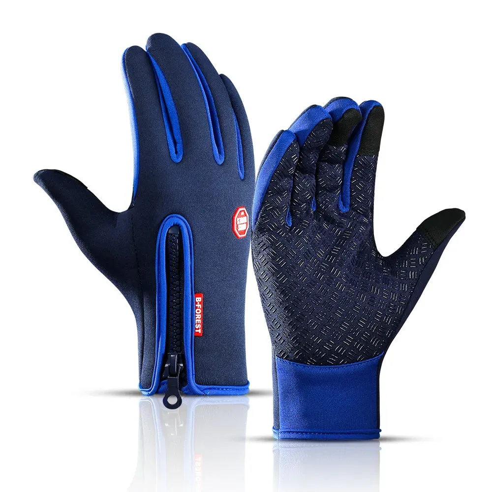 Cycling Gloves Fingerless Riding MTB Bike Bicycle Glove Thermal Warm Motorcycle Winter Autumn Women Men