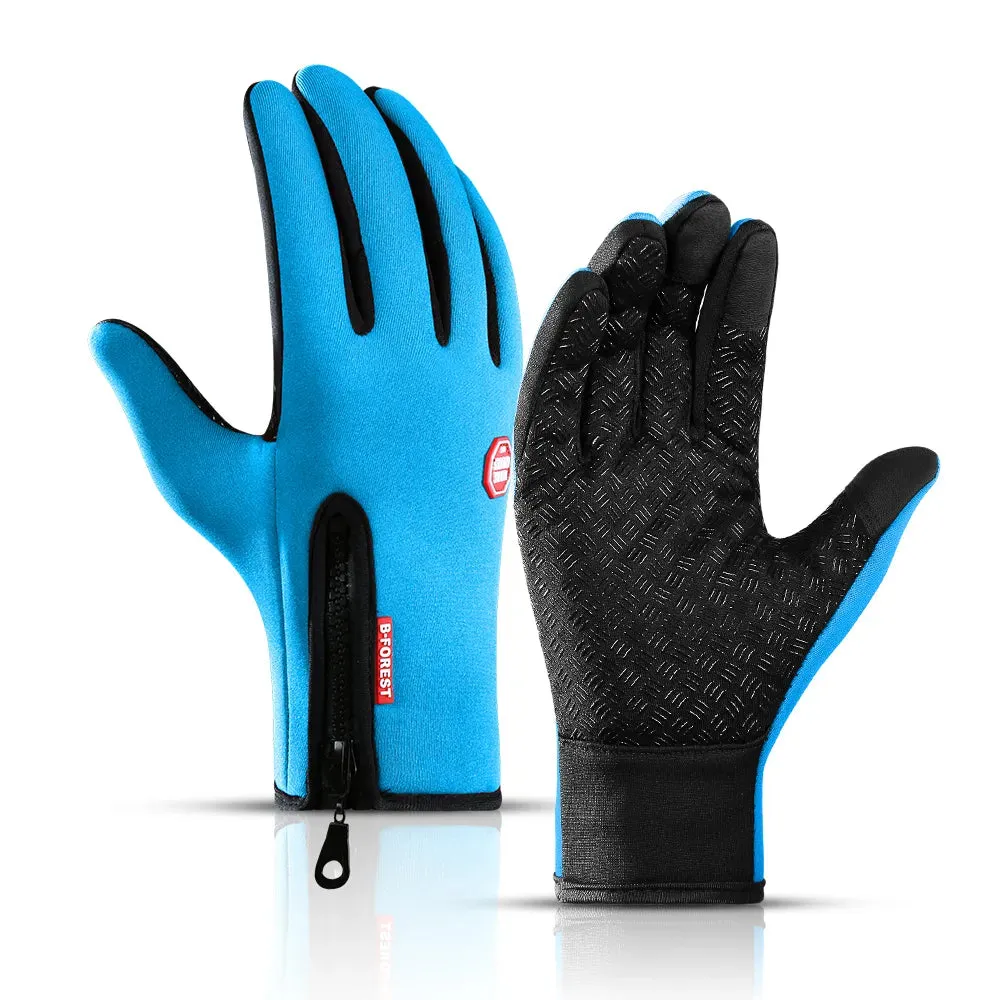 Cycling Gloves Fingerless Riding MTB Bike Bicycle Glove Thermal Warm Motorcycle Winter Autumn Women Men