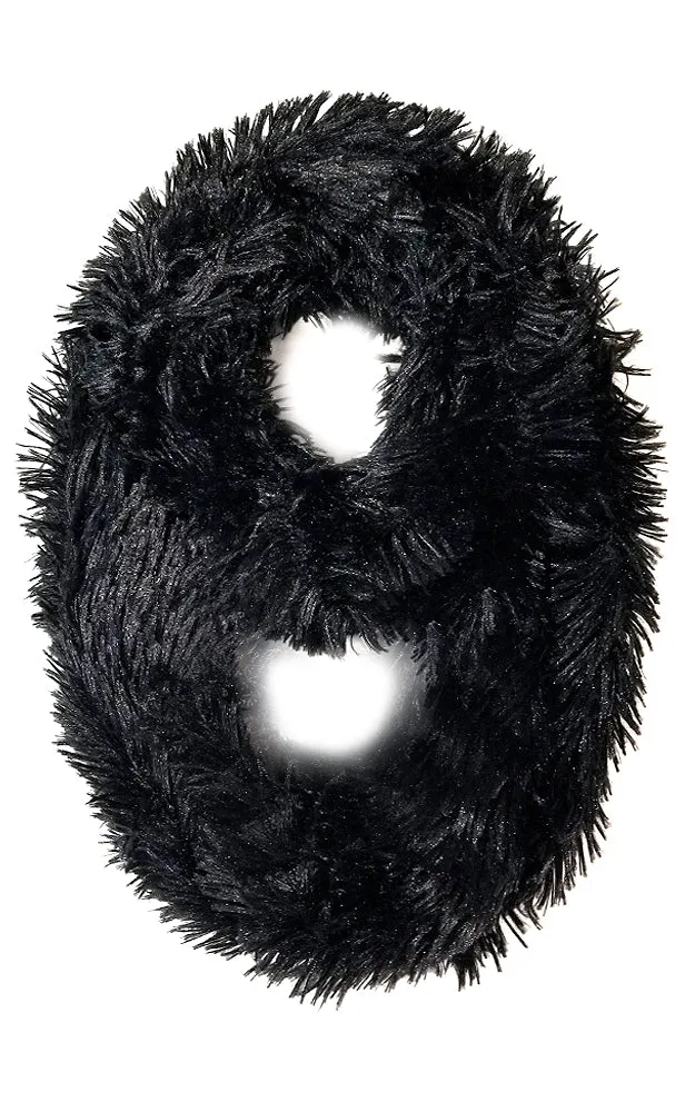 DB701 Solid Faux Fur Infinity Scarf