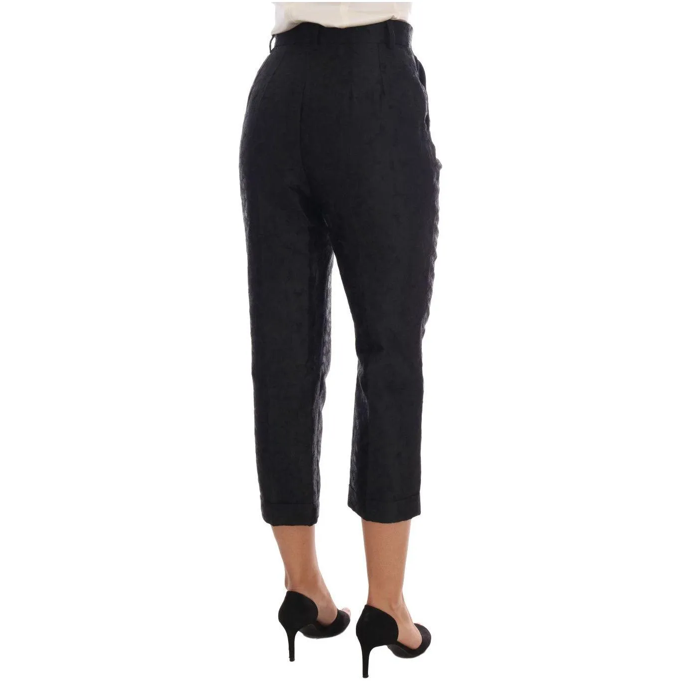 Dolce & Gabbana Elegant High Waist Capri Dress Pants