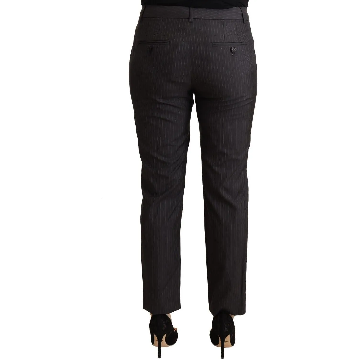 Dolce & Gabbana Elegant Tailored Virgin Wool and Silk Pants