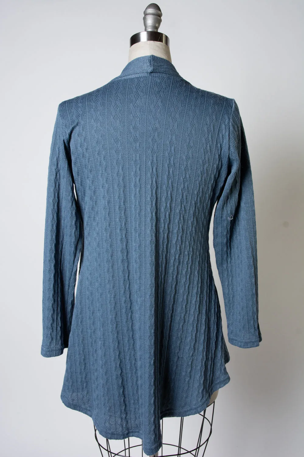 Dreamy Duster - Cable Knit,  Denim