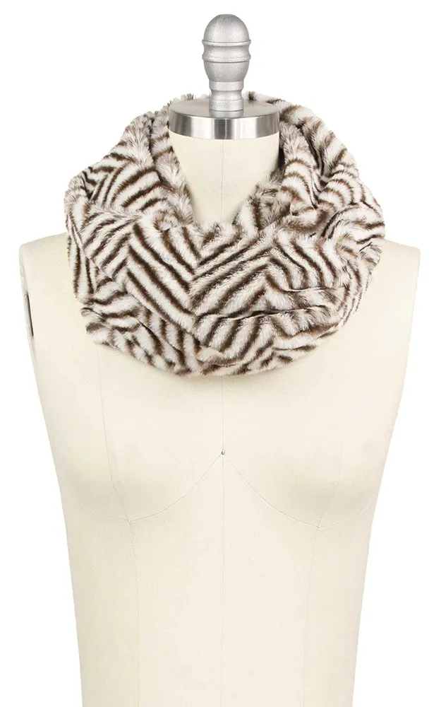 EAF9406 Herringbone Faux Fur Twist Tube