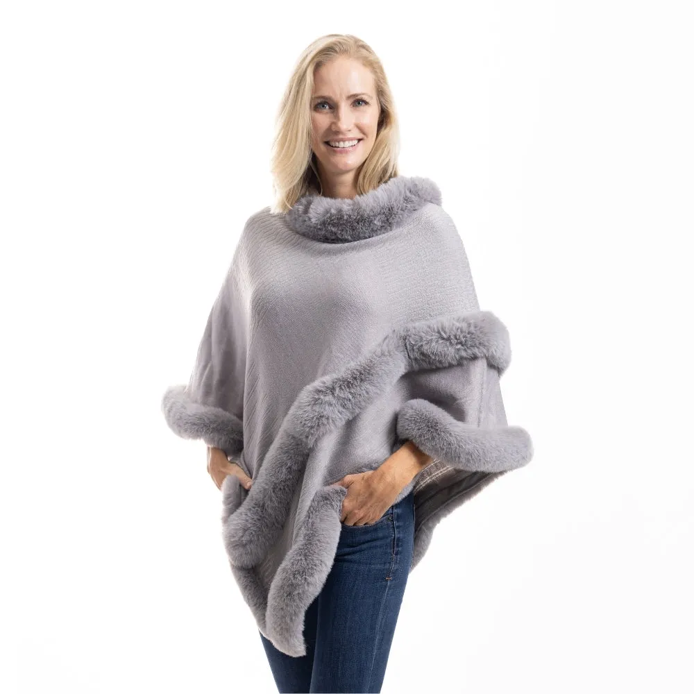 Elegance Unwrapped Siky Knit Poncho