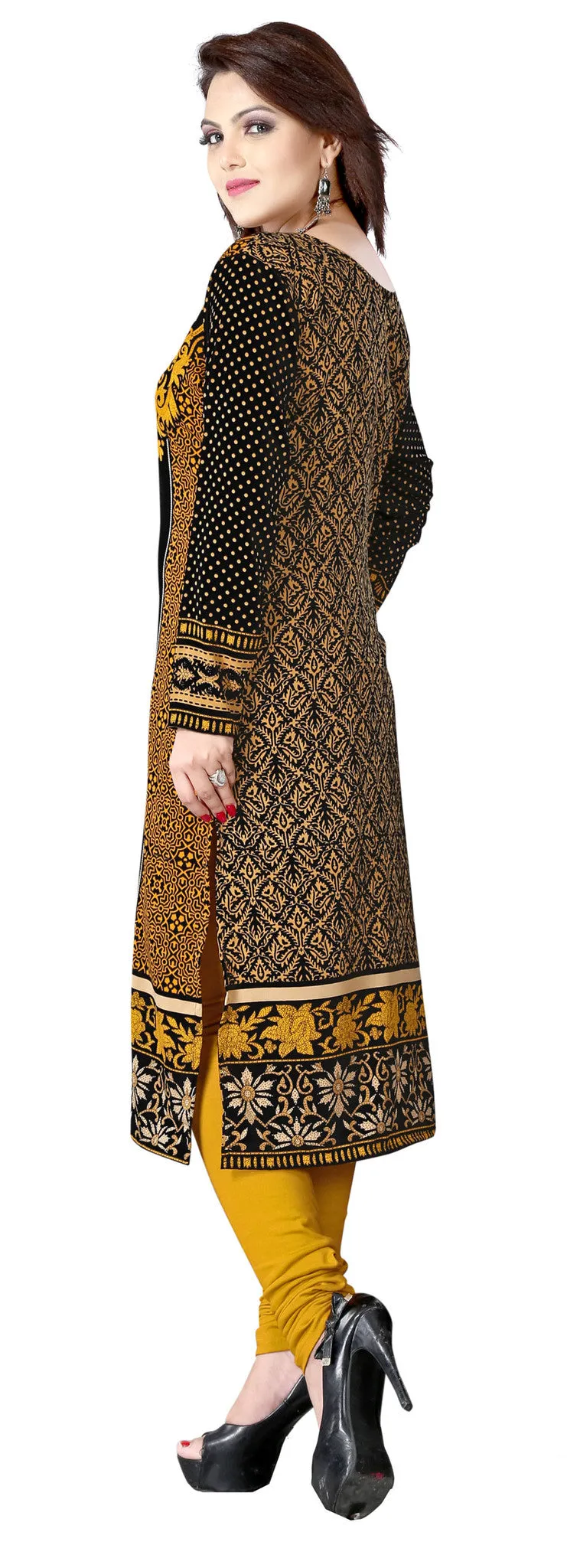 Exquisite Bronze Ethnic Long Kurti – Modern Indian Fashion for Women