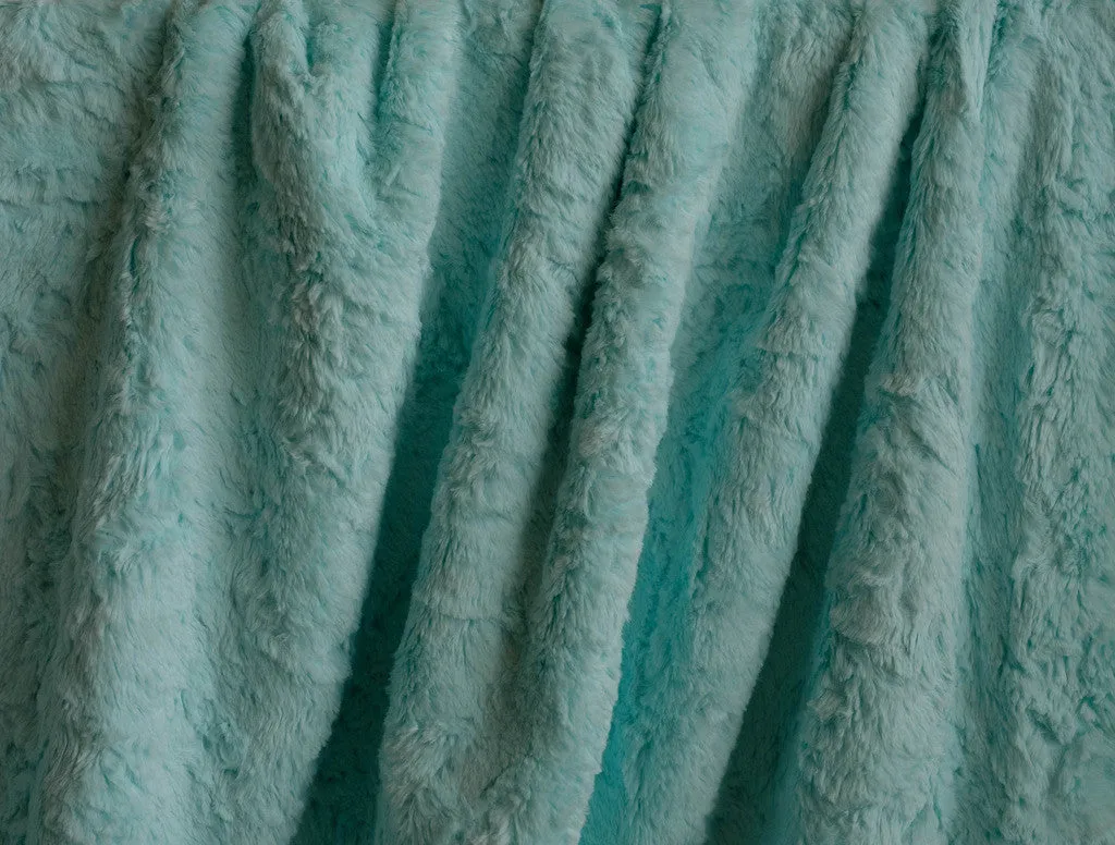 Fabric Luxe Cuddle Marble Saltwater  From Shannon Fabrics