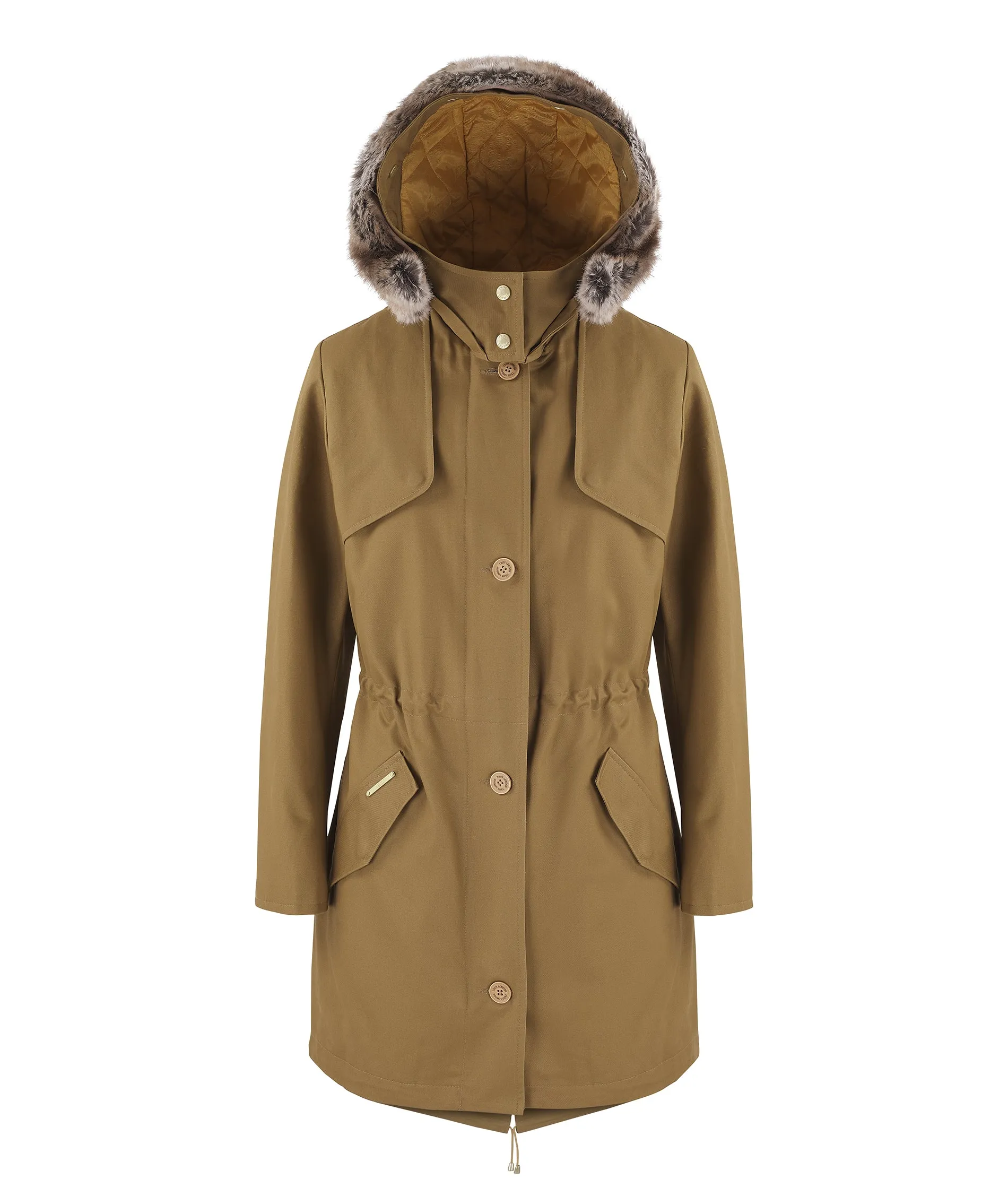 Fairweather Parka in Sand - Faux