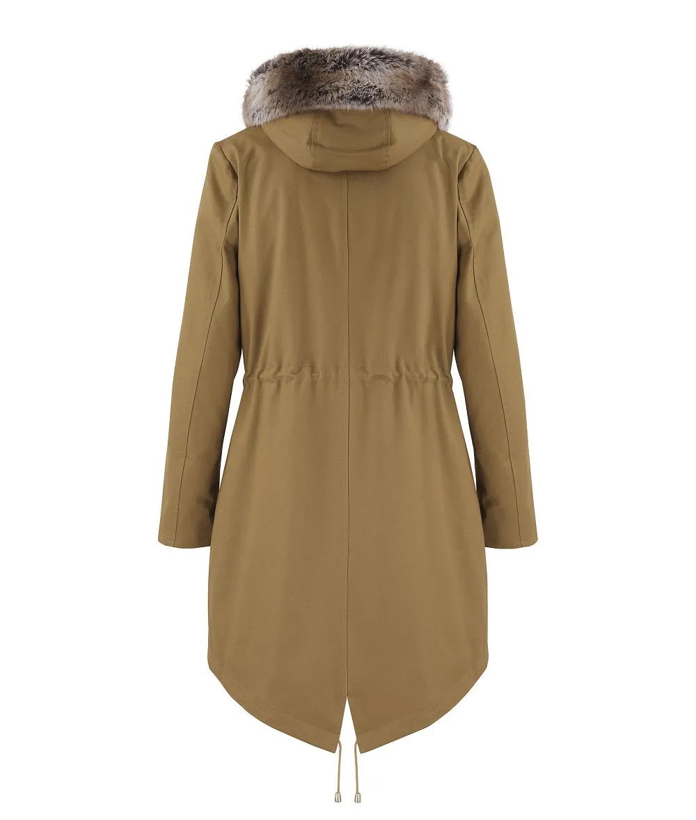 Fairweather Parka in Sand - Faux