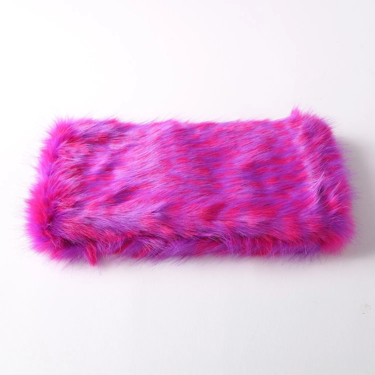 Faux Fur Neck Warmer Infinity Scarf Purple and Pink Color WARM001