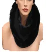 Faux Fur Trim Infinity Scarf