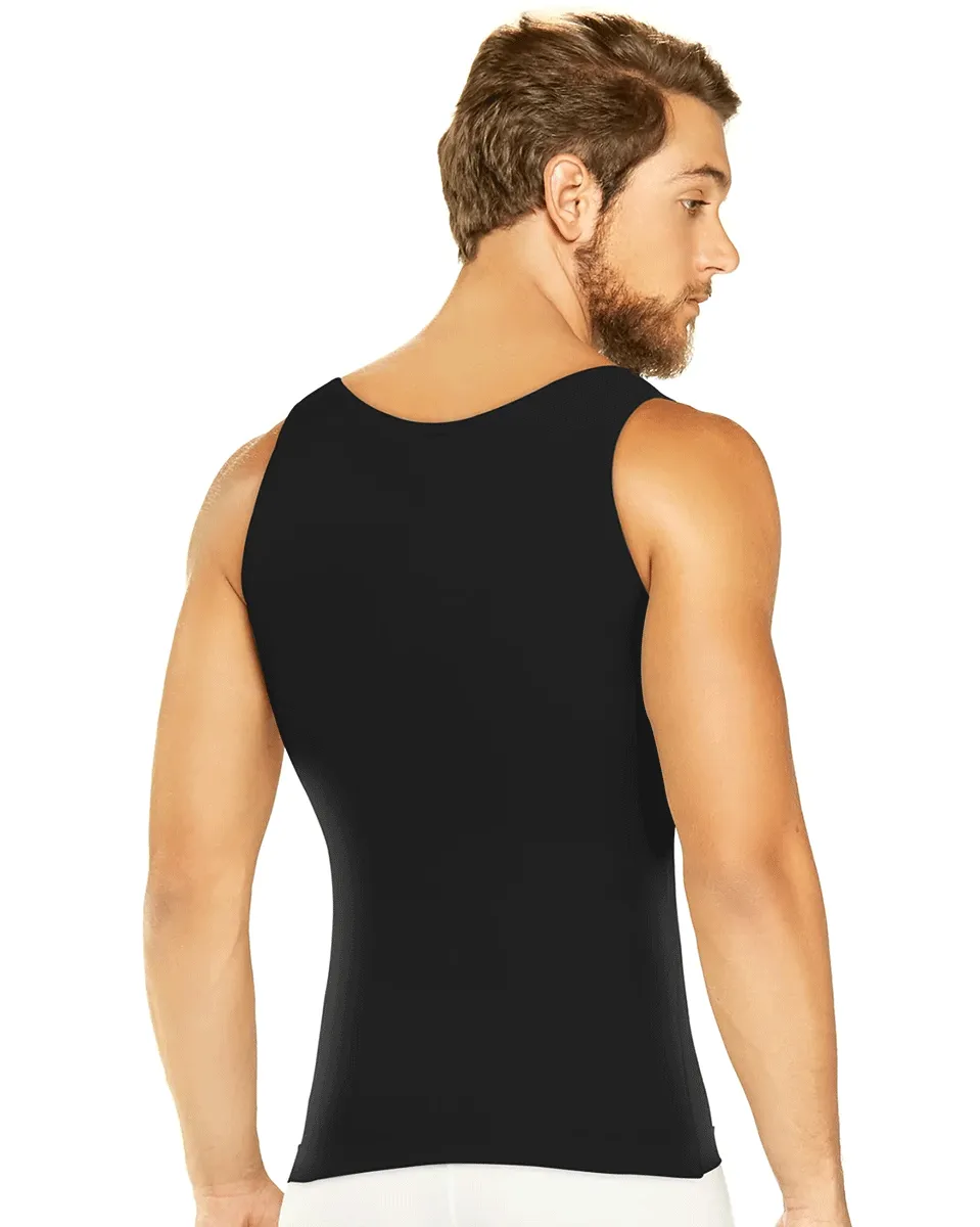 Final Sale Clearance Diane & Geordi Men's Upper Body Shaper Tank Top Fajas Colombianas para Hombres 1 Pack