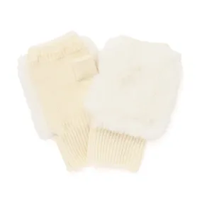 Fingerless Gloves Ivory