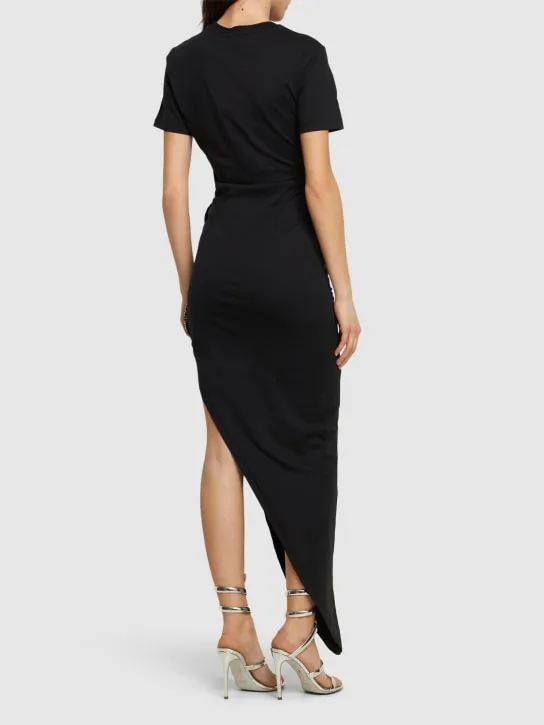 Giuseppe Di Morabito   Cotton jersey maxi dress w/ slit 