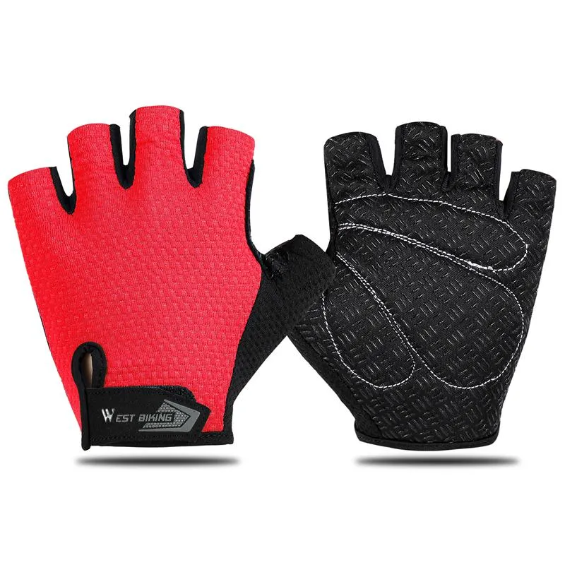 Half Finger Cycling Gloves Anti Slip Motorcycle MTB Road Bike Gloves Men Sport Fitness Bicycle Fingerless Gloves