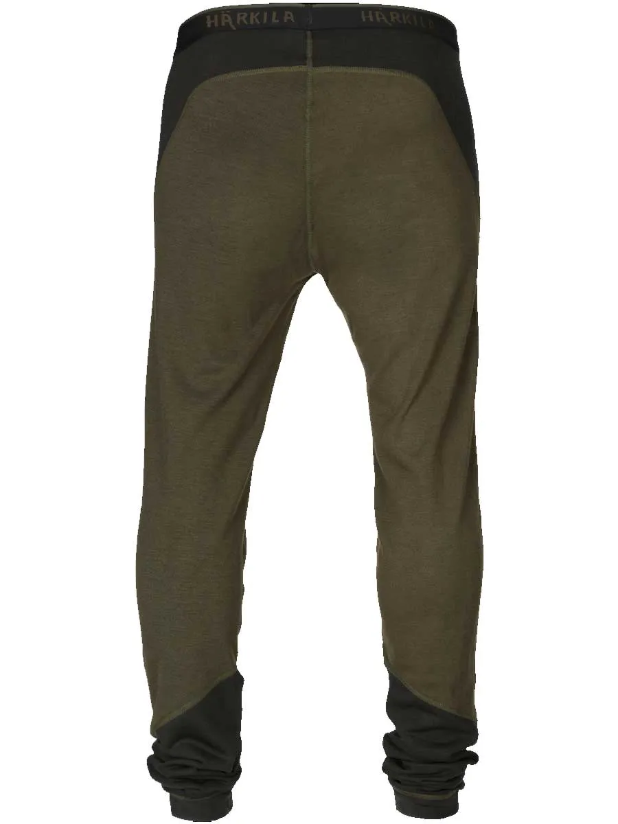 HARKILA Base Warm Long Johns - Mens - Willow Green / Shadow Brown